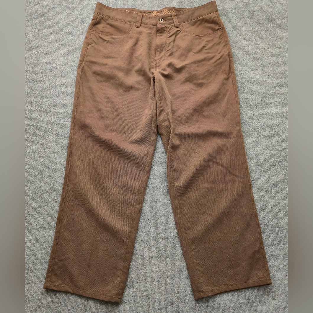 Tommy Bahama Tencel Cotton Brown Trousers 36